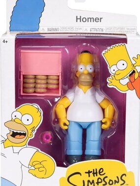 The Simpsons Homer Simpson 5" Figure JAKKS Pacific Donut Box NEW